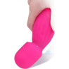 Generique Mini Wand Power Magic 15cm - Tête 42mm Rose